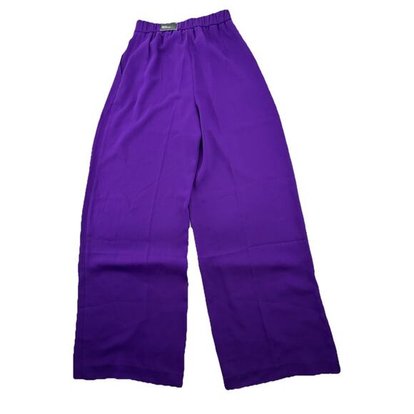 NEW Express Size 2 Women Stylist Wide Leg High Waist Pants Formal Pleated 45-10 - Picture 3 of 11